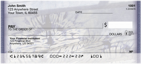 Retro Tie Dye Personal Checks