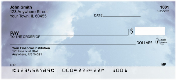 Out Of The Blue Personal Checks