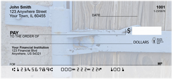 Metal Wood Stone Personal Checks