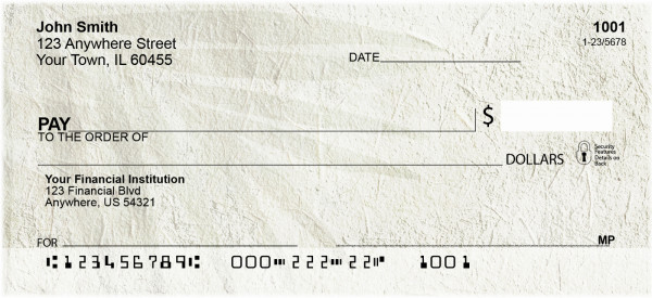 Vintage Canvas With Foliage Personal Checks