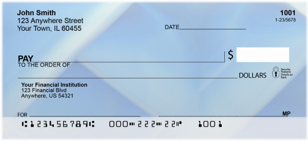 Blue Squared Personal Checks