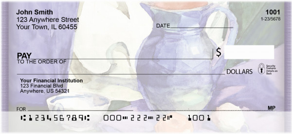 Tuscan Inspired Watercolor Personal Checks
