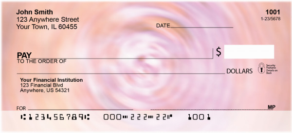 Tie Dye Swirl Personal Checks