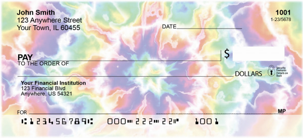 Colors Collide Tie Dye Checks