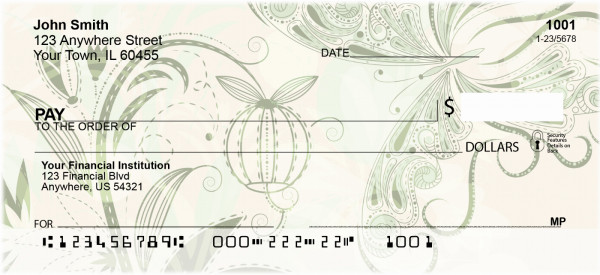 Colorful Collision Personal Checks