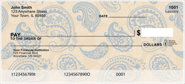 Paisley Paradise Personal Checks