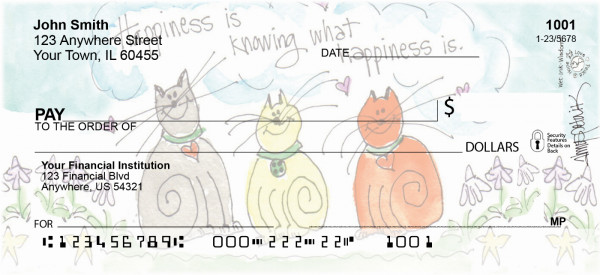 Happy Cats Personal Checks