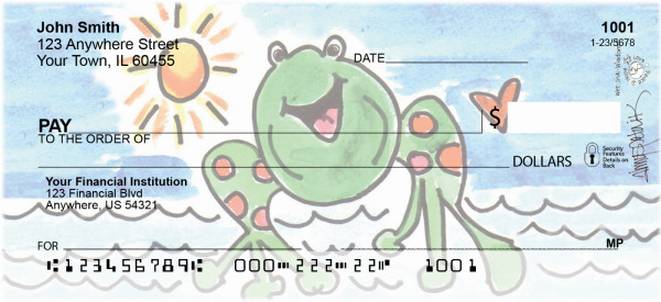 Marina Frog Personal Checks by Amy S. Petrik