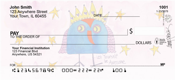 Inspiring Owls Personal Checks