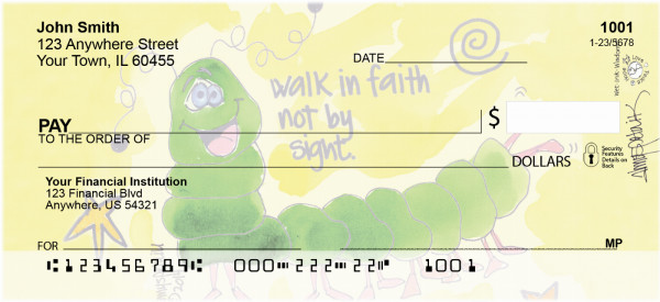 Corinthian Caterpillar Personal Checks