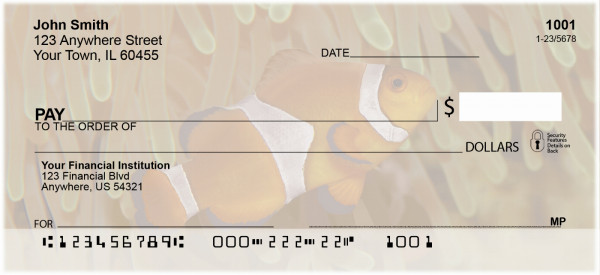 Tropical Fish Top Tear Personal Checks
