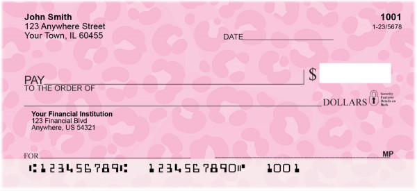 Leopard Prints Personal Checks