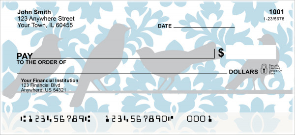 Baroque Birds Personal Checks