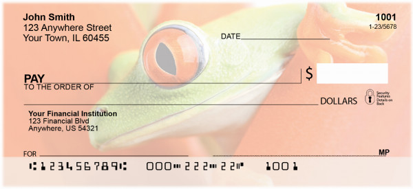 Frogs Top Tear Personal Checks