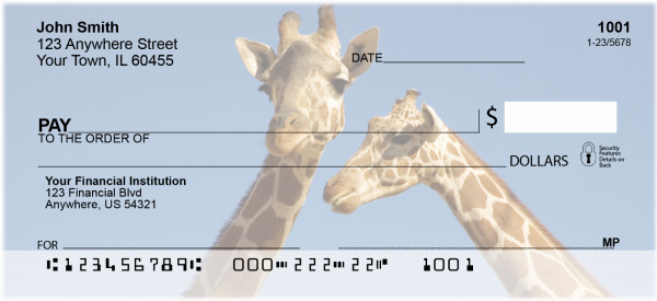 Giraffes Personal Checks