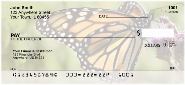 Monarch Butterflies Personal Checks