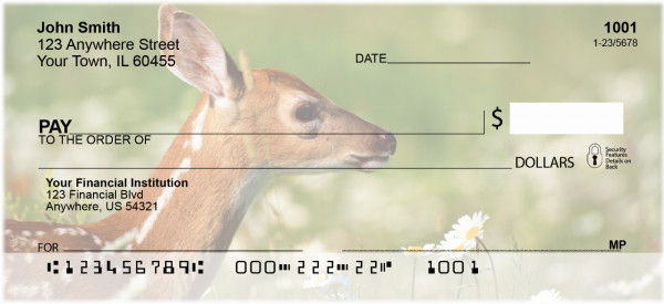 Deer Fawn Personal Checks