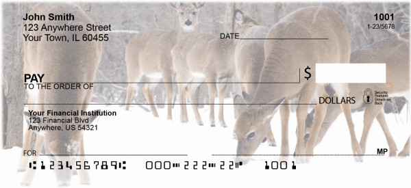 Deer in Winter Personal Checks