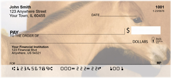 Horses Up Close and Personal Personal Checks