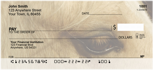 Horses Seeing Eye to Eye Personal Checks