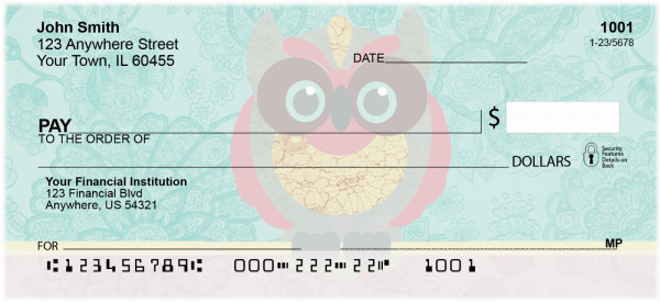 Owls With Style Personal Checks