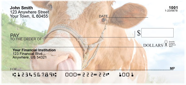 Rural Cow Personal Checks
