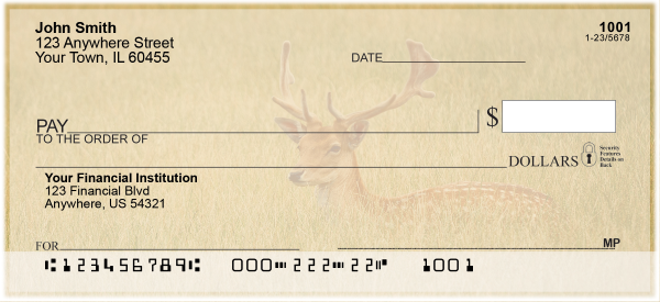 Deer in the Wild Personal Checks