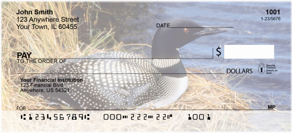 Nesting Loons Personal Checks