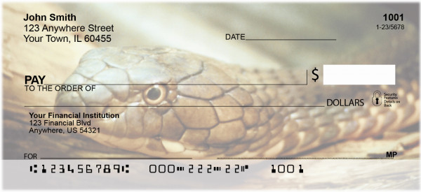 Slithering Serpents Personal Checks