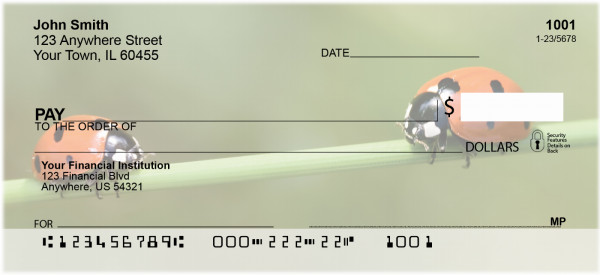 Lovely Ladybugs Personal Checks
