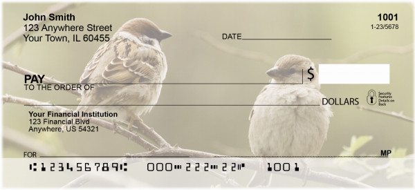 Sparrow In Spring Personal Checks