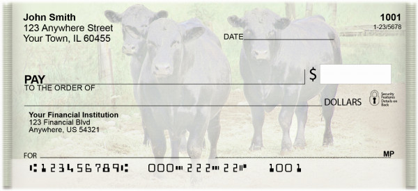 Black Angus Personal Checks