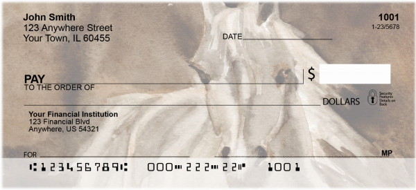 Horse Paintings Personal Checks