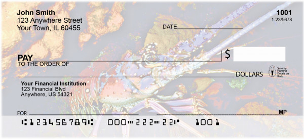 Lobsters In Ocean Bottom Personal Checks