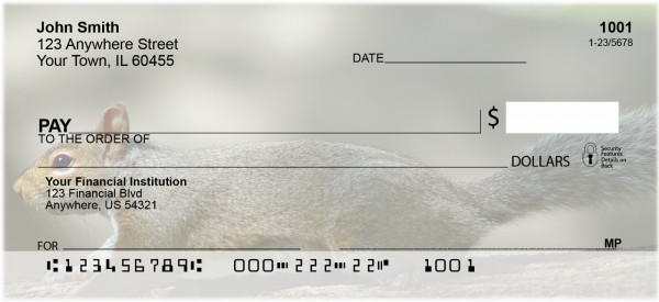 Squirrel Antics Personal Checks