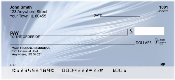 Swan Feathers Personal Checks