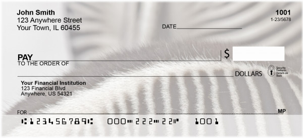 Zebra Prints Personal Checks