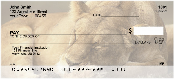Sleeping Animals Personal Checks