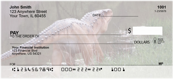 Dinosaurs Roaming Forests & Lakes Personal Checks