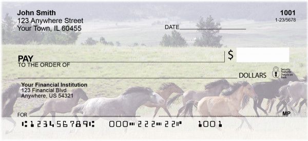 Spanish Mustang Personal Checks
