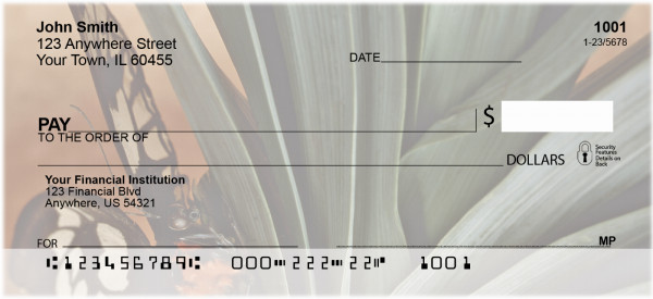 Terracotta Butterfly Personal Checks