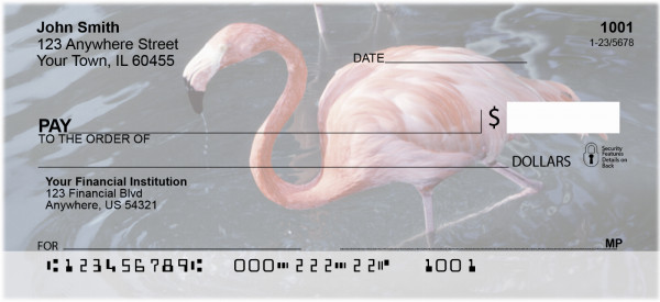 Flamingos In Wild Personal Checks