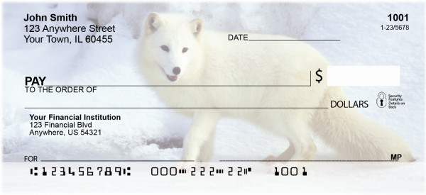 Fox In Winter Personal Checks