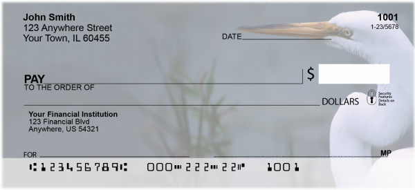 Great White Egret Personal Checks
