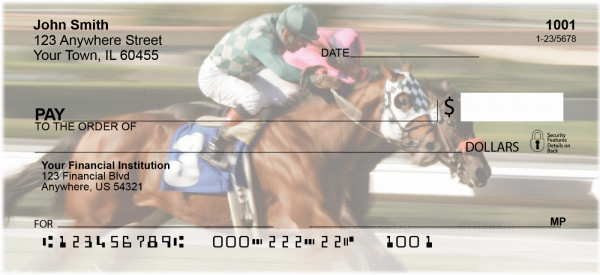 Racing The Ponies Personal Checks