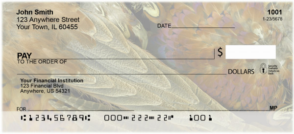 Pheasant Plumes Personal Checks