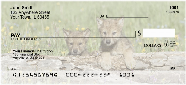 Mischievous Wolves Personal Checks