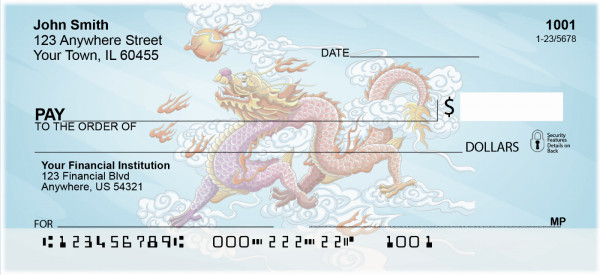 Mystical Dragons Personal Checks