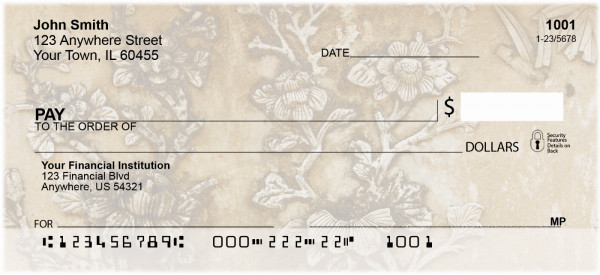 Asian Carvings Personal Checks