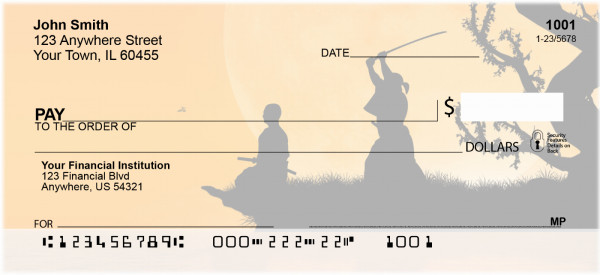 Ninja vs Samurai Personal Checks
